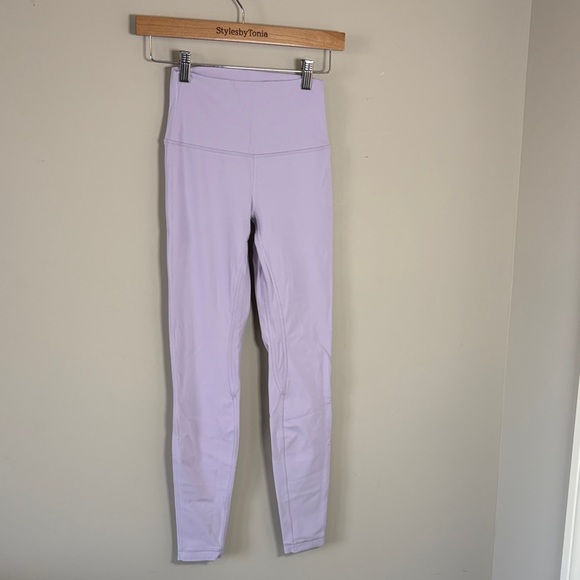Lululemon Align High Rise Pant 28 inch Lavender Dew Legging Nulu Sz 4 - Picture 5 of 14